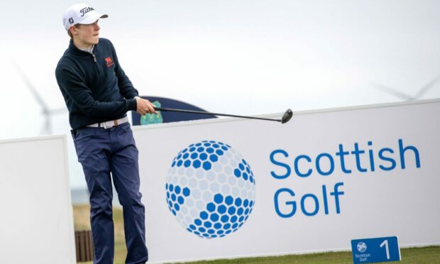 Connor Graham, Scottish Boys Golf Championship at Murcar Links, Aberdeen.