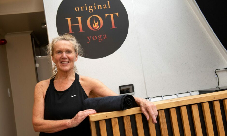 Hot yoga studio owner and teacher Lori Anderson.