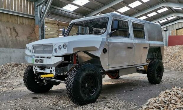 The prototype Munro 4x4 electric vehicle, made in Scotland.