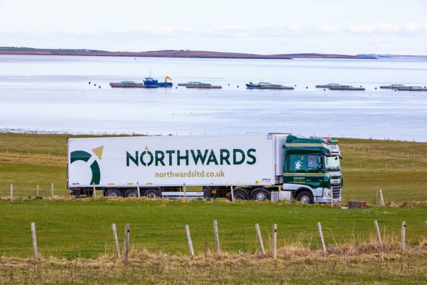 Northwards lorry.