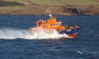 Tobermory lifeboat in the Sound of Mull.