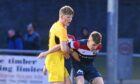 Fort William's Ethan Cairns, left, tries to get the better of Turriff United's Jordan Cooper