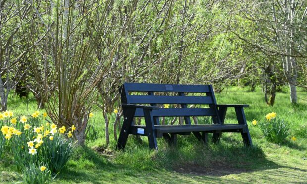 Hector Nicol had been installing benches in Peterculter's Coronation Park.
