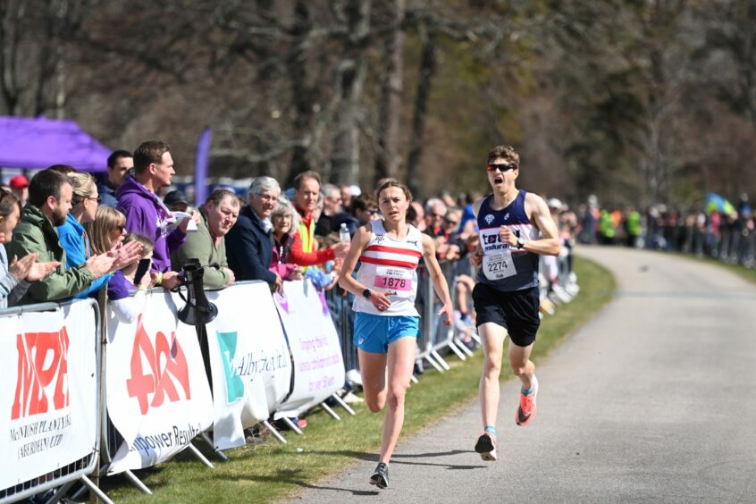 Naomi Lang during the Run Balmoral 5k competition.