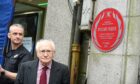 Douglas Niven, the great-great-grandson of William Fraser unveiled the plaque. Picture by Paul Glendell/DCT Media