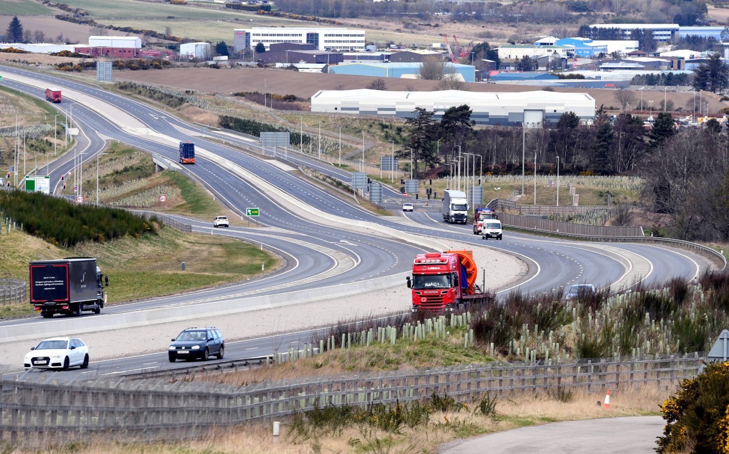 The A90 AWPR at Dyce. Picture by Kami Thomson/DCT Media.