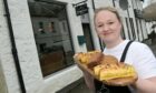 The Stiff Peaks patisserie, Ballachulish. Owner Lindsay Michie with some of her produce. Picture by Sandy McCook.
