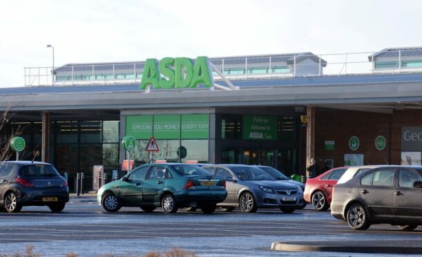 The incident began at Asda in Inverness. Image: DC Thomson