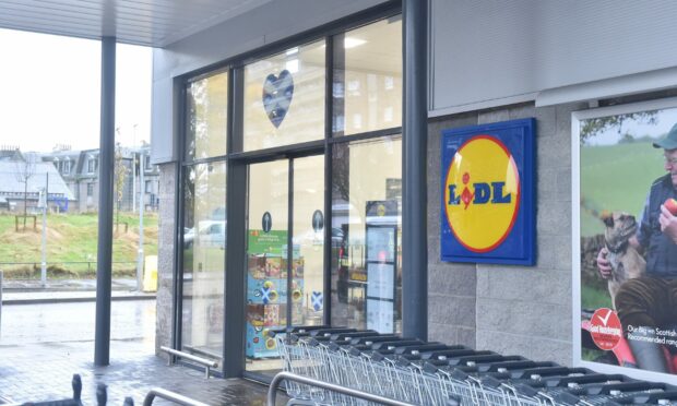 Lidl on Hutcheon Street in Aberdeen. Picture by Scott Baxter.