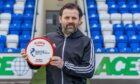 Paul Hartley after being presented with the Glen's League One Manager of the Month award for March 2022