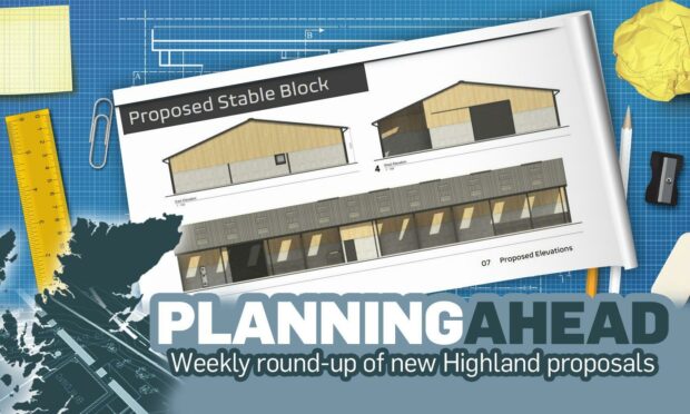 A new stable block is proposed at a farm near Muir of Ord