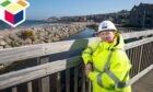 Rachel Kennedy, Aberdeenshire Council's principal engineer for infrastructure services at the mouth of the River Carron. Photograph by Scott Baxter.