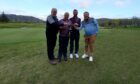 Winners of the 30th anniversary Roddy Ross Memorial trophy - Roddy Munro, Andy Connolly, Jamie Glass and Kevin Munro.