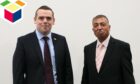 Tory candidate Aziz Rehman with Douglas Ross.