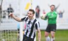 Paul Campbell celebrates putting Fraserburgh ahead against Forres Mechanics