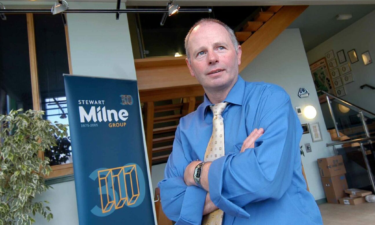 Building on success!  Stewart Milne, Chairman and Chief Executive of The Stewart Milne Group.   Pic Donald Stewart.