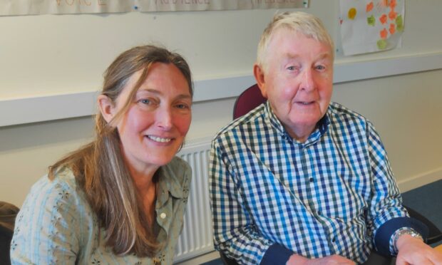 Sandra Brown has been appointed as Inspiring Young Voices' new chief officer. Pictured is Sandra alongside charity treasurer, Jim Gilzean.