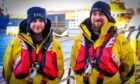 Stephen Manson and Darren Harcus. Picture by RNLI Lerwick