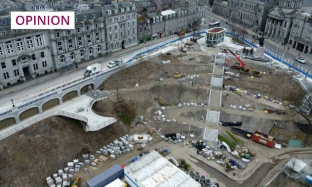 Union Terrace Gardens wasn't quite ready for its close-up when its intended 'soft opening' day arrived (Photo: Paul Glendell / DC Thomson)