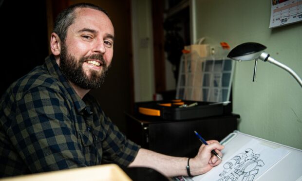 Ellon illustrator, Gareth Giles.