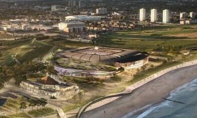 The proposed Aberdeen FC stadium.