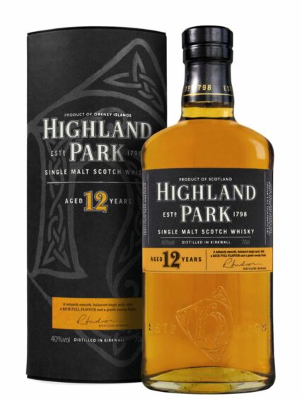Bottle of Highland Park whisky