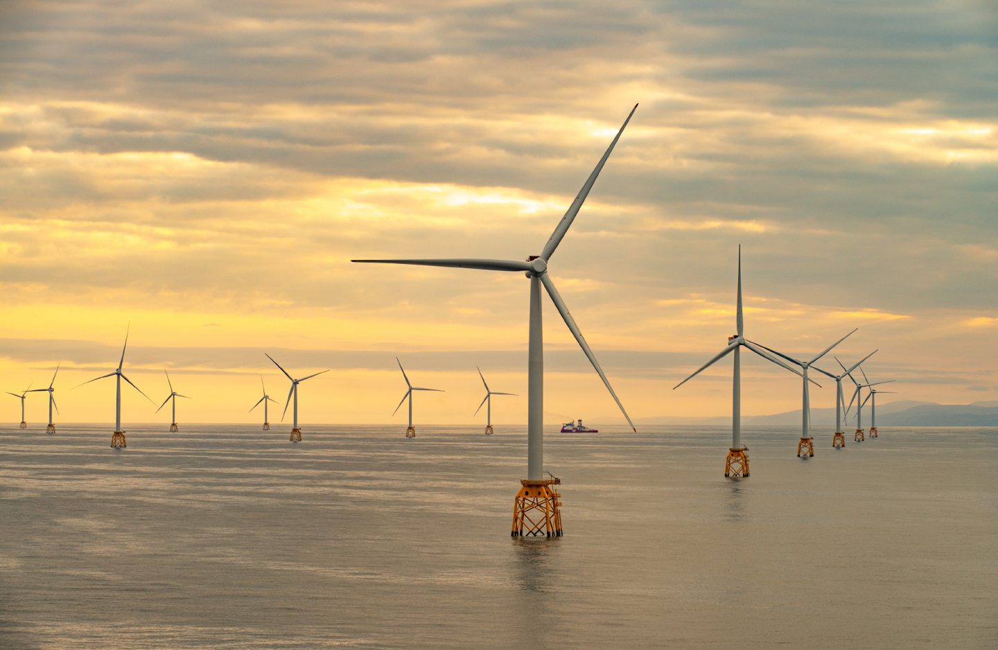 Beatrice offshore wind farm north of Caithness. Photo supplied by SSE.