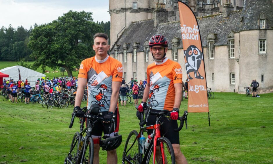 Charlie House cyclists in Ride the North in 2019