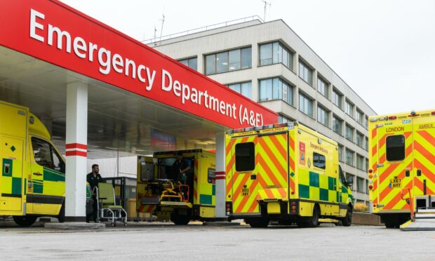 A&E wait times reached a record high in Scotland last month.