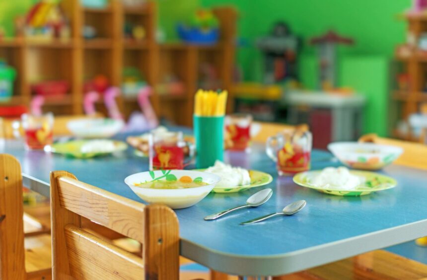 A table set with lunches: Little Dreams has improved mealtimes