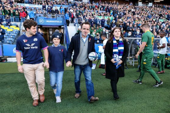 Tom Smith's last visit to Murrayfield in November was to present the matchball for the test against South Africa.