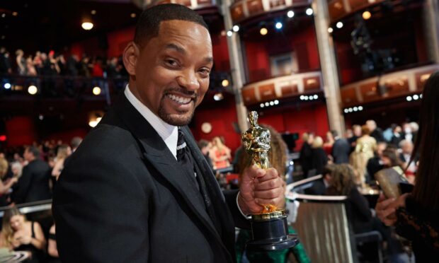 Will Smith poses with the Oscar for Actor in a Leading Role, which he won after slapping Chris Rock during the awards (Photo: AMPAS/ZUMA Press Wire Service/Shutterstock)