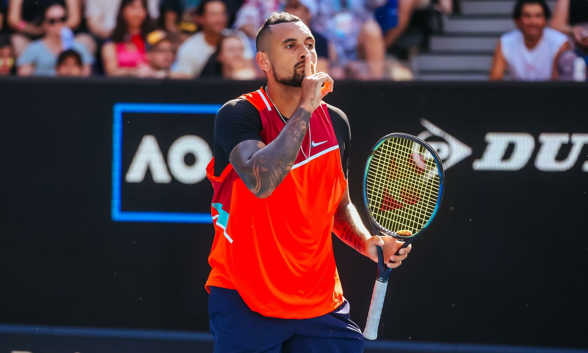 In recent months Nick Kyrgios has made headlines for failing to keep his emotions in check on the court.
