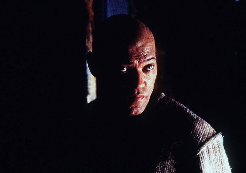 Laurence Fishburne as Morpheus in The Matrix.