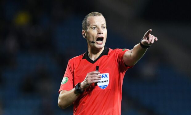 Willie Collum is set to referee Aberdeen's match against Dundee.