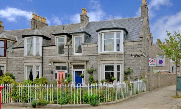 Number 68 occupies a corner plot on Beechgrove Terrace in Aberdeen's west end.