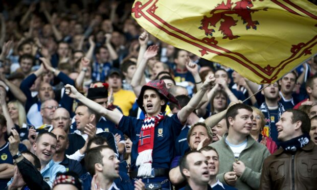 Scotland fans at Hampden.