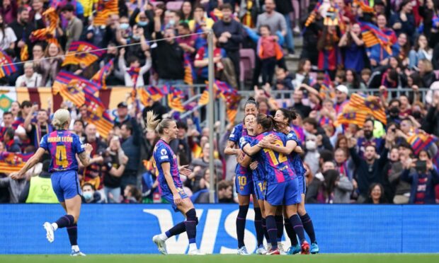 Barcelona Femení, the current UWCL holders, will face Lyon in the final in Turin. Mandatory Credit: Photo by Daniela Porcelli/SPP/Shutterstock