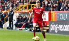 Aberdeen left-back Jack MacKenzie in action in the1-0 defeat of Dundee.
