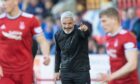 Aberdeen manager Jim Goodwin during the 1-0 loss at St Johnstone.
