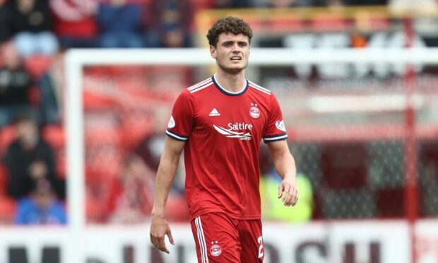 Aberdeen's Dante Polvara during the 0-0 draw with St Mirren.