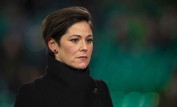 Broadcaster Eilidh Barbour was among those to walk out during the event