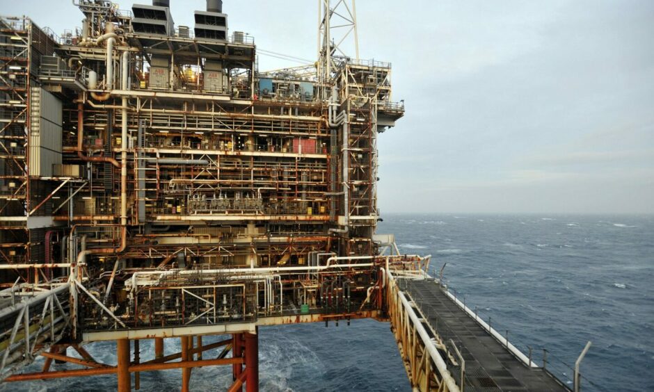 Oil and gas offshore platform.