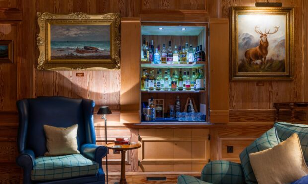 The bar in the wall is a quirky addition to the venue. Image: Links House at Royal Dornoch