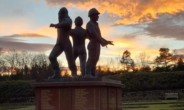 The Piper Alpha Memorial Garden. Picture supplied by Ian Haw.