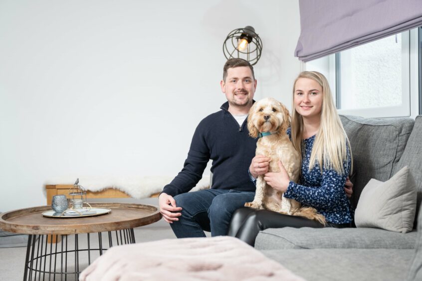 Oliver and Krista in their new home at Countesswells | Picture by Jonathan Addie/Michal Wachucik/Abermedia
