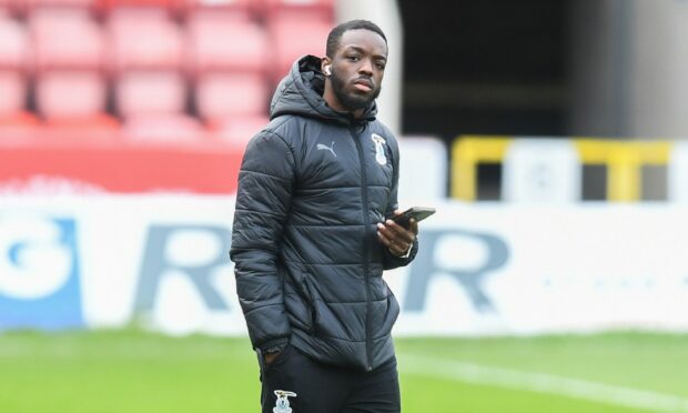 Caley Thistle's play-off goal hero, striker Austin Samuels.