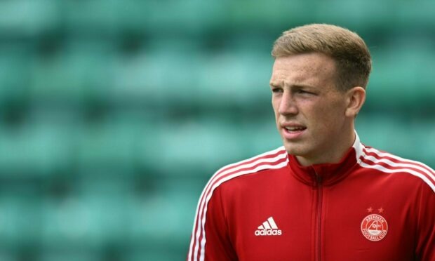 Aberdeen's Lewis Ferguson arriving at Easter Road before facing Hibernian in May.