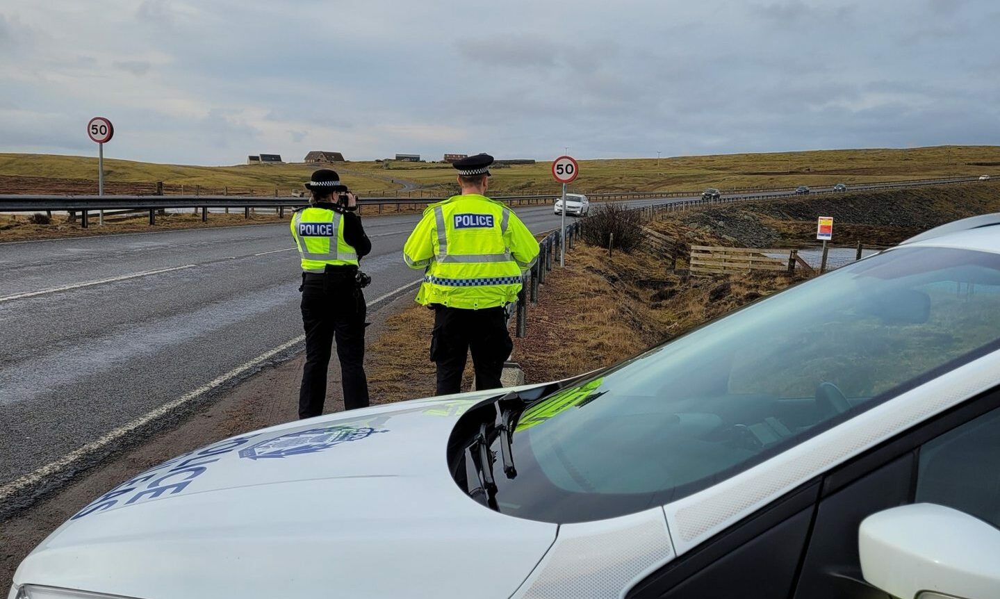 Officers will continue to carry out patrols in the Lerwick area. Photo: Highlands and Islands Police Division.