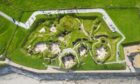Picture shows: Drone footage of Neolithic settlements in Orkney Isles.